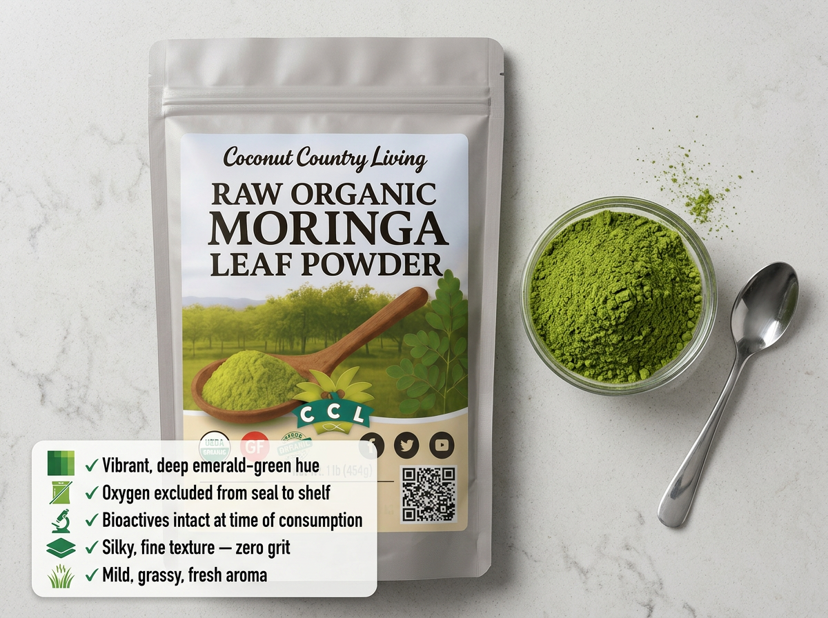 CCL Beyond Organic Moringa Leaf Powder bag